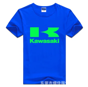 Mens Short Sleeve par Kawasaki Automašīnu Logo T-krekls Vasaras gadījuma vīrietis vienkrāsainu Kokvilnas T krekli Modes Hip Hop HarajukuClothes