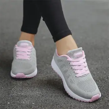Mežģīnes-up platformas čības sieviešu kurpes ir 2021. jaunu modes elpojošs acs ikdienas apavi sieviete čības dāmas vasaras kurpes pieaugušo