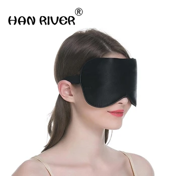 Miega maska acu maska Melnā ērti aizsardzības lēni acu nogurumu gaismas pretbloķēšanas elpojošs acu aizsardzība