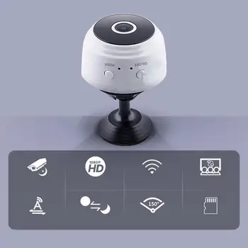 Mikro Thuis Draadloze Video Cctv Mini Drošības Uzraudzības Tikās Wifi Ip Camara Sensors Infrarood Cmos 2MP Telefon Signālu Kameras