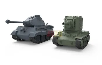 Militārais Modelis Apvieno Padomju KV-2 Smagais Tanks otrā Pasaules Kara Toons Bezmaksas Līmes Q Versija WWT004.