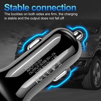 Mini 3 Portu USB Automašīnas Lādētājs Ātri Uzlādēt 4.0 3.0 iPhone X Samsung Xiaomi Universālo Mobilā Telefona uzlādēšana Automašīnas Lādēšanas Adapteri