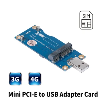 Mini Adapteris Karte PCI-E USB Adapteris Kartes WWAN Testa Pārveidotāja Adapteris Karte 3G/4G Modulis ar SIM Kartes Slots