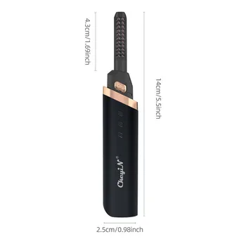 Mini Electric Skropstu Curler Temperatūras Regulēšana Skropstu Kērlinga Rullīšu Ātri Apkures Sievietes Skropstas Make Up Rīks, USB Uzlāde