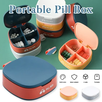 Mini Items Storage Box Pill Organizer Portatīvo Ceļojumu Pill Box Ikdienas Tablešu Gadījumā, Uzglabāšanas Vitamīnu, Kalcija Tabletes un Vairāk