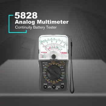 Mini Rokas Analogais Multimetrs AC/DC Voltmetrs Ammeter Izturība Nepārtrauktību Kapacitātes Akumulatoru, dB Kapacitāte Testeris