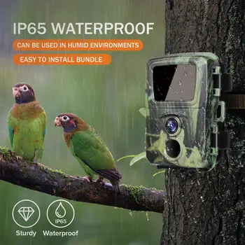 Mini Trail Medību Kamera 12 mp izšķirtspēja 1080P Savvaļas Meža Dzīvnieku Kameras Wild Hunter Cam Mini600 Foto Lamatas Uzraudzību, Izsekošanu