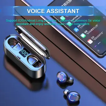 Mini TWS Bluetooth V5.0 Austiņas Bezvadu Austiņas Austiņas 9D Hifi Sporta Ūdensizturīgs Bezvadu Austiņas Austiņas un Earbuds