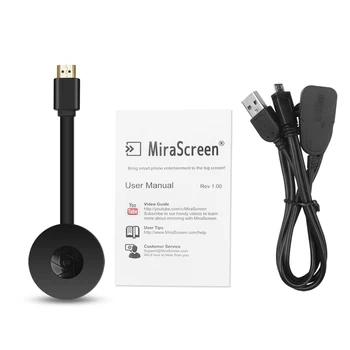 MiraScreen TV Stick Dongle miracast HDMI saderīgs Displejs WiFi Uztvērējs HD1080P mobilā Tālruņa IOS Android TV Projektoru