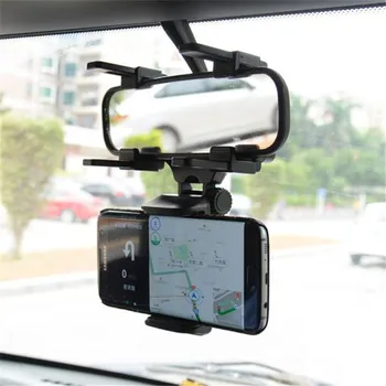 Mobilā tālruņa turētāju automašīnas atpakaļskata spogulī