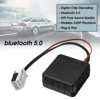 Modernizētas bluetooth 5.0 Modulis AUX Audio Kabelis, Adapteri Audi A2 A3 A4 TT A8 CD Atskaņotājs