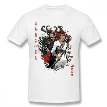 Modes Dizaina Samurai Jack T Krekls 2019 Jaunas Ielidošanas Vasaras T Krekls Vīriešu O-veida kakla Kokvilnas t-veida Krekls
