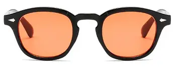 Modes Johnny Depp Stilu, Apaļas Saulesbrilles Skaidrs, Krāsainas Lēcas Zīmola Dizaina Puses Parādīt, Saules Brilles Oculos De Sol