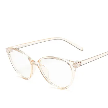 Modes Optiskās Brilles, Zilas Gaismas Pretbloķēšanas Brilles Rāmis Sievietēm, Vīriešiem Kaķu Acs Brillēm, Skaidrs, Lēcas, Brilles Datoru Oculos