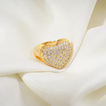 Modes rhinestone zelta piepildīta liels gredzeni sievietēm anillos mujer bagues pour femme akmens gredzens vīriešu rotaslietas bague homme accesorios