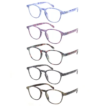 Modes Taisnstūra Lasīšanas Brilles Pavasara Viru Krāsains, Iespiests Rāmji, Brilles Vīriešiem un Sievietēm Rāmja Materiāls Objektīva Platums