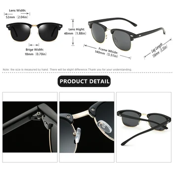 Modes Vīrieši Polarizētās Saulesbrilles, UV400 Klasika Vintage Zīmolu Sieviešu, Saules Brilles Laka Braukšanas Toņos gafas De Sol Masculino