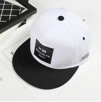 Modes Vīrieši Sievietes BROOKLYN Vēstules kokvilnas regulējams Beisbola cepure Ādas etiķetes N86 Hip Hop Cepures Saules Cepure Unisex Snapback Cepures