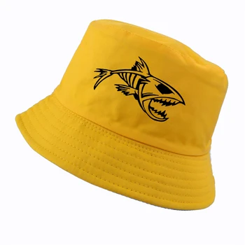 Modes āra zvejas cepuri Zivju Muti Skelets Cilšu hip hop klp Vīrieši, Sievietes, saule, zvejnieks cepures Karikatūra Zivju Kauliem kausa cepure