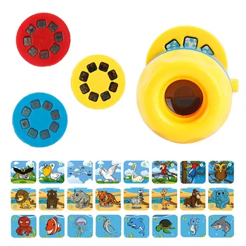 Montessori Rotaļlietas Izglītojošās Interaktīvās Rotaļlietas Bērniem Pārnēsājamo Kabatas Lukturīti Projekcijas Reāli Dzīvnieku Pasaules Rīcības Zabawki