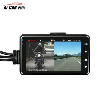 Motociklu Kameras DVR Mehānisko Dash Cam ar Īpašām Divējādu Priekšā, Aizmugurē Ieraksti Motociklu Elektronika Ieraksti KY-MT18