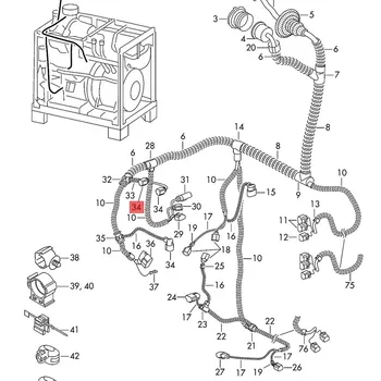 Motora Dzesēšanas Ūdens Temp Sensoru Vadības Slēdzis VW Bora Jetta Passat B5 Golf MK4 Pielāgots Audi A4 A6 Q3 059919501A 4B0973712