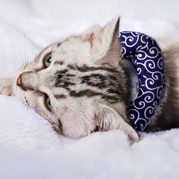 [MPK Kaķu Kakla siksnas] Cute Kaķēns Kaķis Apkakli ar Zivju, Pet Kostīms, 4 Krāsas Pieejams