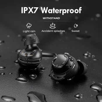 Mpow M30 Plus Izdevumi Bezvadu Earbuds Bluetooth 5.0 Austiņas ar IPX7 Ūdensizturīgs Punchy Bass Touch Kontroli, Viedtālruni, Planšetdatoru