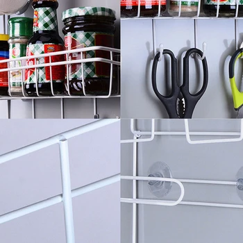 Multi-funkcionālo Ledusskapis Plaukts Ledusskapja Sānu Plaukts Multi-Layer Sānu Turētāju Virtuves Piederumi Karājas virtuvē Āķis Locīšana