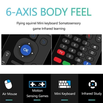 MX3 Lidot Gaisa Peli Smart Balss Tālvadības pulti 2.4 G Bezvadu Tastatūras TV Kastē Android Mecool H96 Max X96 Mini Mi Kastē