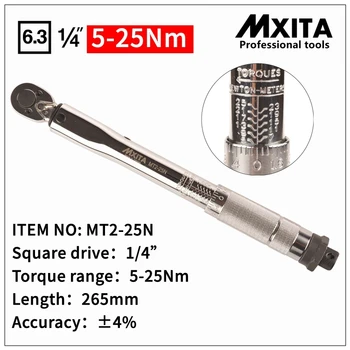 MXITA Regulējams dinamometrisko Atslēgu, 1-6N 2-24N 5-25N 5-60N 20-110N 10-150N 28-210N Rokas uzgriežņu Atslēgu Uzgriežņu atslēgas Instruments, auto, Velosipēdu remonts, instrumenti,