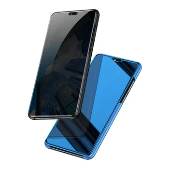Mzxtby Luksusa Metāla, Ādas Gadījumā Grūti PC Pārsegs Stāvēt Spoguļa Telefonu Gadījumos Čaulas Samsung Galaxy S8 S9 S7 Plus Piezīme 8 9 lietā