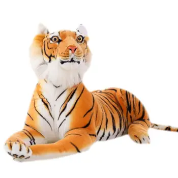 Mīksto Pildījumu Sumatran Tiger Plīša Rotaļlieta Spilvens Karikatūra Dzīvnieku Liela Modelis Kawaii Lelle, Rotaļlietas, Kokvilnas L41D