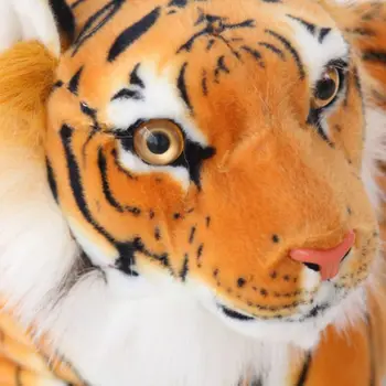 Mīksto Pildījumu Sumatran Tiger Plīša Rotaļlieta Spilvens Karikatūra Dzīvnieku Liela Modelis Kawaii Lelle, Rotaļlietas, Kokvilnas L41D