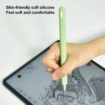 Mīksts silikona savietojams huawei m-zīmuli gadījumā savietojams tablete touch pen irbuli aizsargājošu uzmavu segtu anti-lost