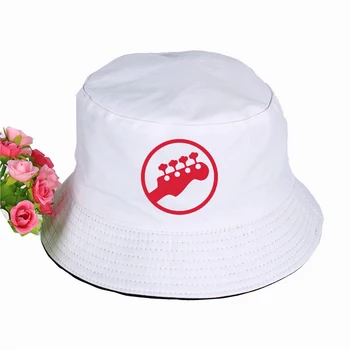 Mūzika Ģitāras Modelis Drukāt Spaini Cepures Vasaras Augstas kvalitātes zvejnieka cepure, Sievietes, Vīrieši, zvejnieka cepure Snapback Cepures
