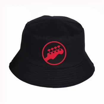 Mūzika Ģitāras Modelis Drukāt Spaini Cepures Vasaras Augstas kvalitātes zvejnieka cepure, Sievietes, Vīrieši, zvejnieka cepure Snapback Cepures