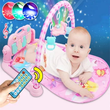 Mūzikas Baby Spēlēt Mat 0-36 mēnesi Bērniem Paklāju Izglītības Puzzle rotaļlietas Paklājs Ar Klavieres Tastatūra Bērnu Sporta Lien Aktivitātes Paklājiņš rotaļlietas