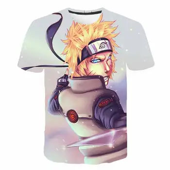 Naruto 3D tshirt bērniem Vasarā Harajuku Atdzist Unisex Īsās Piedurknes t krekls Japāņu Anime Smieklīgi Izdrukāt Streetwear zēnu T-krekls