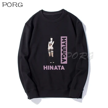 Naruto Hinata Hyuuga Jaunu Pelēkā Vārna Estētisko Tumblr Smieklīgi Sporta Krekli Vīriešu Apģērbu Ar Garām Piedurknēm Camisetas Pelēkā Vārna Siltu Rudens Ziemas