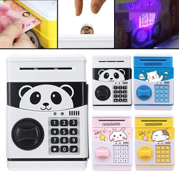 Naudas Glabāšanas Panda Elektronisko Cūciņa Bankas BANKOMĀTOS Paroli Naudas Kaste Naudas Monētas Saglabāšana Lodziņā Bankas seifu Automātiskā Depozīta Dāvanu