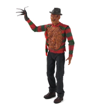 NECA Freddy Krueger Rīcības Skaitlis A Nightmare on Elm Street 3 Drean Warriors Šausmu Filma Modeļa Rotaļlietu Halloween Dāvanu