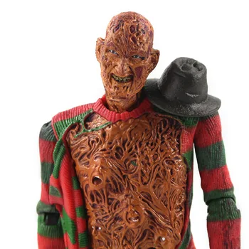 NECA Freddy Krueger Rīcības Skaitlis A Nightmare on Elm Street 3 Drean Warriors Šausmu Filma Modeļa Rotaļlietu Halloween Dāvanu