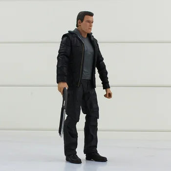 NECA Terminator Genisys T-800 Aizbildnis Rīcības Attēls Filmu Arnold Schwarzenegger Versija Kolekcionējamus Modeļu Lelle, Rotaļlietas 7