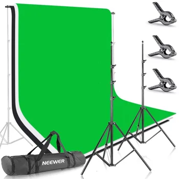 Neewer Foto Studija 8,5 X 10 pēdas/2.6 X 3 metri zaļā ekrāna Fona Stāvēt Fona Atbalsta Sistēma 6X 9 pēdas Auduma Fons