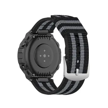 Neilona Siksniņu, lai Huami Amazfit Ares A1908 Smart watch Band Kanvas Audumi Watchband par Amazfit T-Rex TRex A1918 Aproce