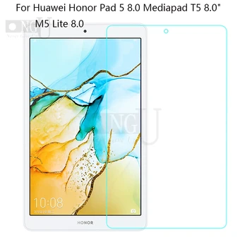 Nekustamā Rūdīta Stikla Huawei HonorPad 5 8.0 Planšetdatoru Ekrāna Aizsargs M5 lite 8.0 Aizsardzības Plēves Stikla 9H Par Huawei T5 8.0