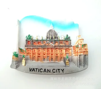 Nevils Makao Eiropā Vatikāna Meksika Ledusskapja Magnēts Suvenīru 3D Sveķu Ledusskapis Uzlīmes, Home Decoration Accessories Dāvanu Idejas