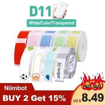 Niimbot D11 Mini etiķešu printeri papīra Drukas Etiķetes Ūdensizturīgs Anti-Naftas Cenu Etiķetes, Dzidri Krāsu Izturīgs pret Skrāpējumiem, Uzlīmes