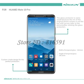 Nillkin Ekrāna Aizsargs, Lai Huawei Mate 10 Pro Pārsteidzošs H+Pro 0.2 MM, Huawei Mate 10 Pro Rūdīts Stikls Huawei Mate 10 Pro Stikla